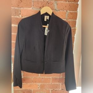 💜 Cropped Blazer w/ Pockets SMALL NWT Career Jacket